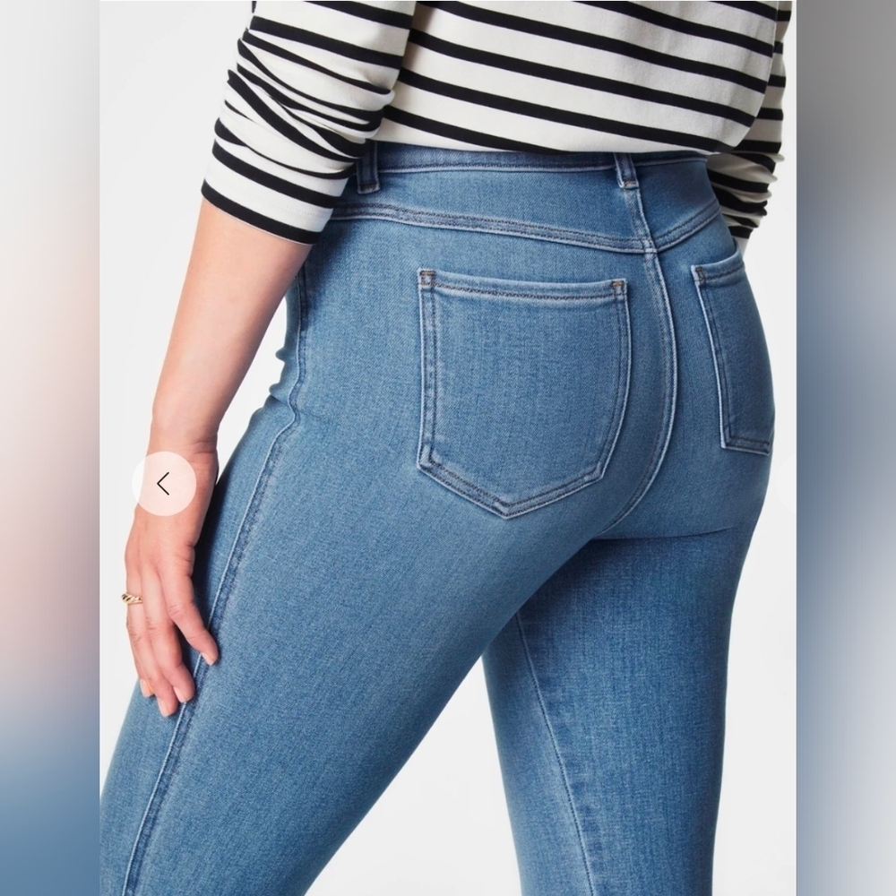 SPANX Stonewash High Rise Flare Jeans - Picture 8 of 16